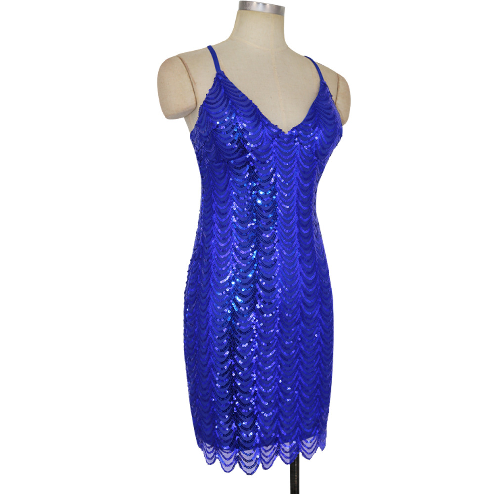 SZ60250-3 Sequin Cocktail Dress